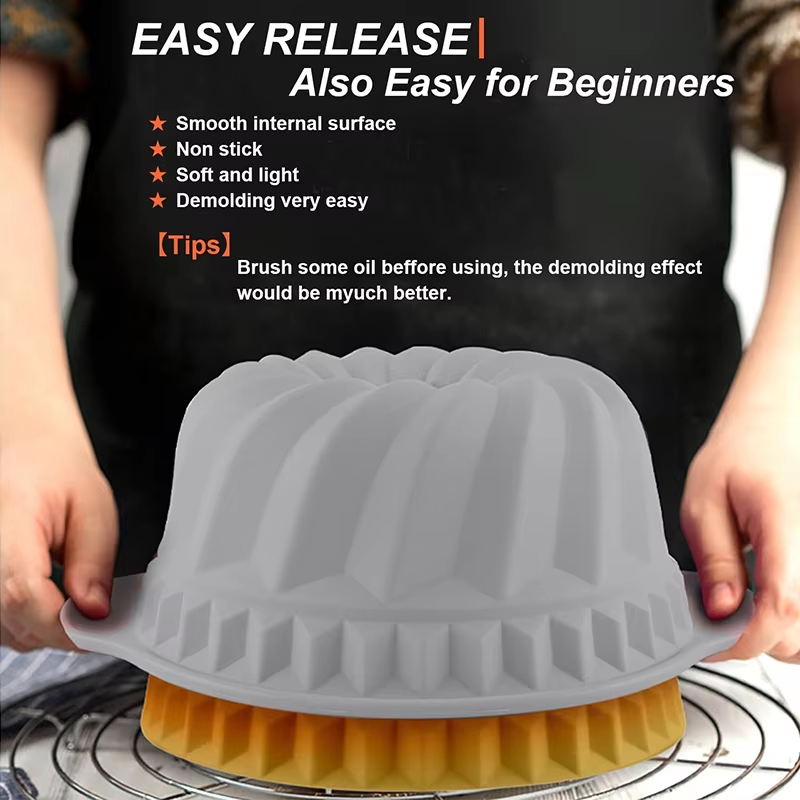 Moldes de bolo canelados de si - Donut Mold Silicone avaliação e preço